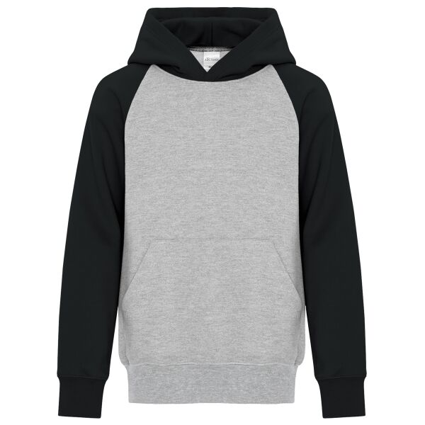 ATC EVERYDAY FLEECE TWO TONE HOODED YOUTH SWEATSHIRT. Thumbnail